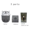 90W Electric Gear Motor 220V 1:20 Speed Reducer