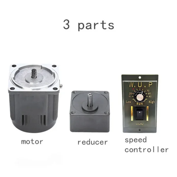 90W Electric Gear Motor 220V 1:20 Speed Reducer