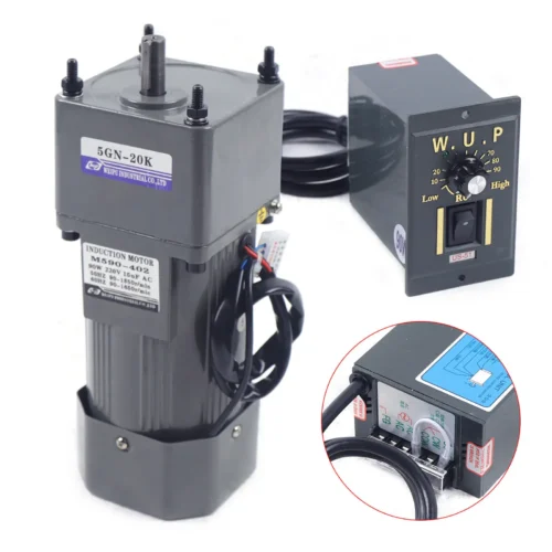 90W Electric Gear Motor 220V 1:20 Speed Reducer