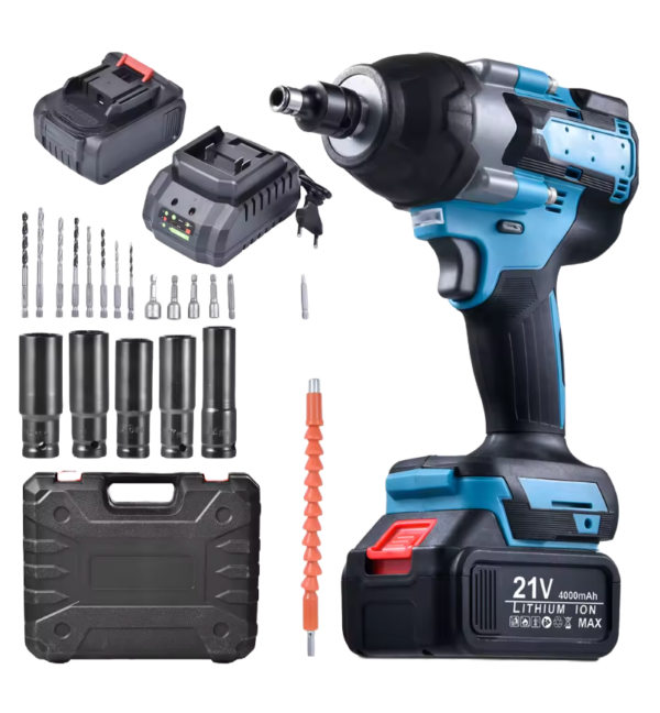 800 Nm Brushless Cordless Impact Wrench with Charger