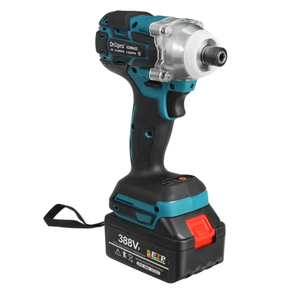 388VF Cordless Brushless Screwdriver, 1/4", LED, 18V Compatible