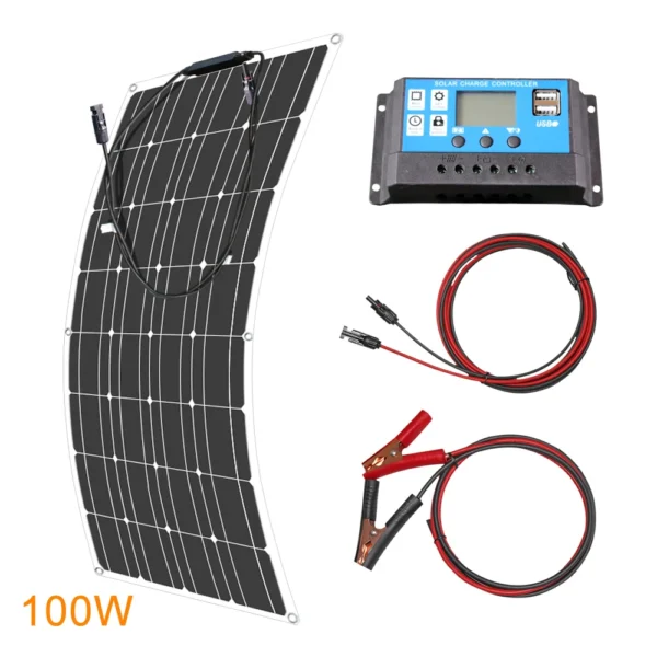 Hc824936ac3034968ae527bed70401eb1X.webp 12V Flexible Solar Panel 100W Waterproof