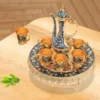 Vintage Turkish Tea & Coffee Set with Tray & 6 Glasses