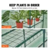 Walk-in Greenhouse with Shelves PE Cover Steel Frame