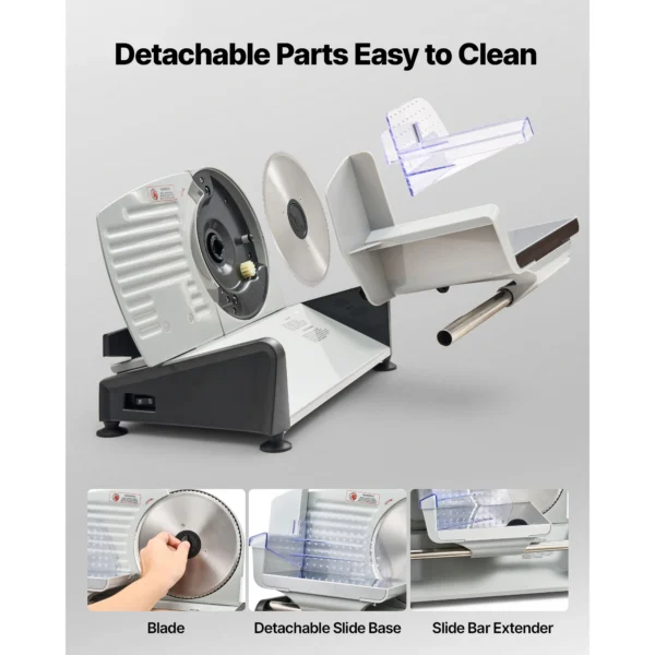 Electric Meat Slicer 0–0.6" Thickness