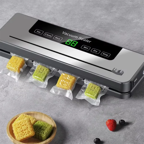 Electric Vacuum Sealer Dry/Wet Food Sealer with Cutter & UV