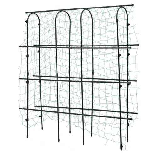 180×30×180cm Garden Arch Trellis with Netting