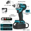 388VF Brushless Impact Wrench (Makita 18V Compatible)