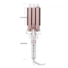 3-Barrel Curling Iron HT-128 Ceramic Hair Waver