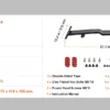 GT Wing Spoiler for Camry 2018–2023, ABS Rear Wing