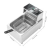 6L Stainless Steel Electric Fryer 2500W 60–200°C