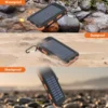 S3b5926c33ff645da8e0292cd06626989c.webp Solar Power Bank Waterproof Dual USB Charger with LED Flashlight