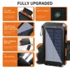 S44937002d0134c5f906872462ead83a9z.webp Solar Power Bank Waterproof Dual USB Charger with LED Flashlight