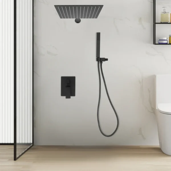 Shower System with Temperature Control Wall Mounted