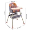 4-in-1 Folding Baby High Chair with Tray & Footrest