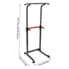 Power Tower Dip Station Adjustable 165–210cm