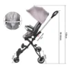 Lightweight Baby Travel Stroller with Automatic Folding