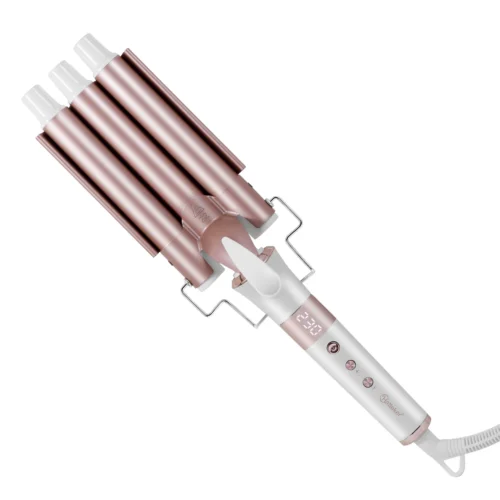 3-Barrel Curling Iron HT-128 Ceramic Hair Waver