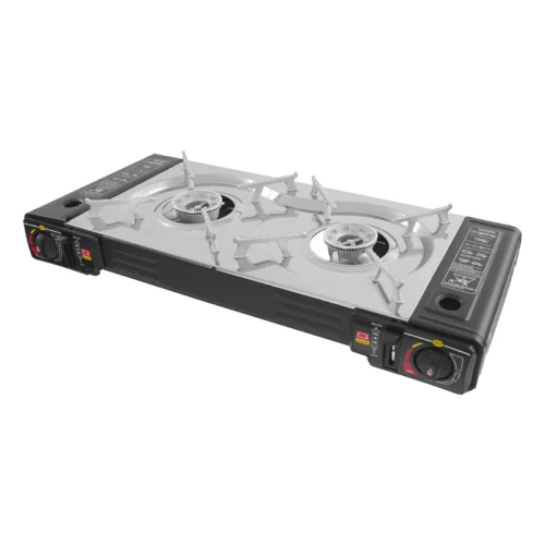 Portable 2-Burner Butane Camping Stove, 2100–2500W