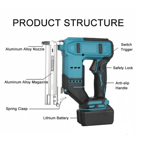 Drillpro Brushless Cordless Nail Gun F10–30mm 18V
