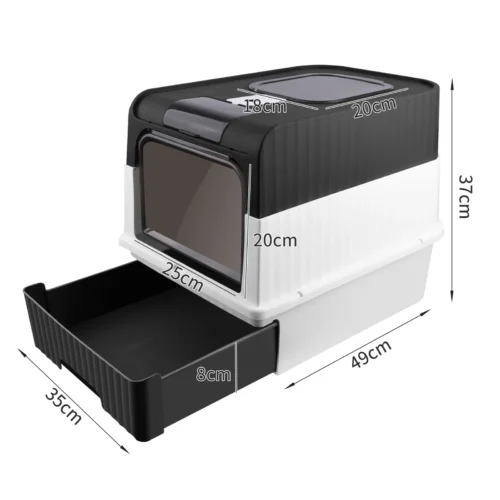 XXL Cat Litter Box with Scoop & Deodorizer Set