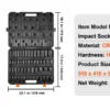 59-Pc Impact Socket Set SAE & Metric Cr-Mo Steel
