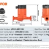 Hot Water Recirculating Pump 50–67L/min NPT