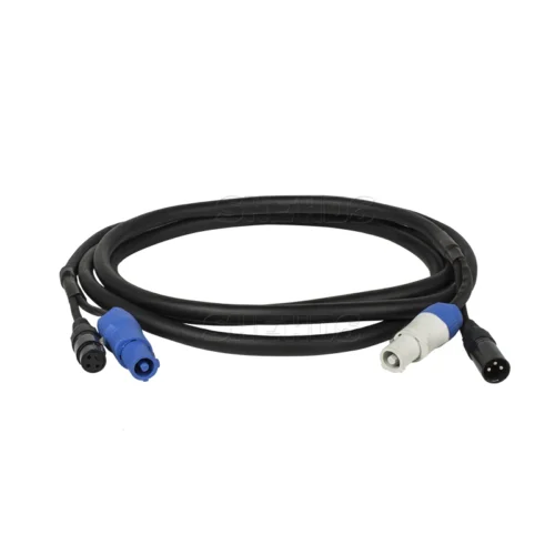 2m Powercon to DMX Cable for Stage Lighting Accessories