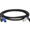 2m Powercon to DMX Cable for Stage Lighting Accessories