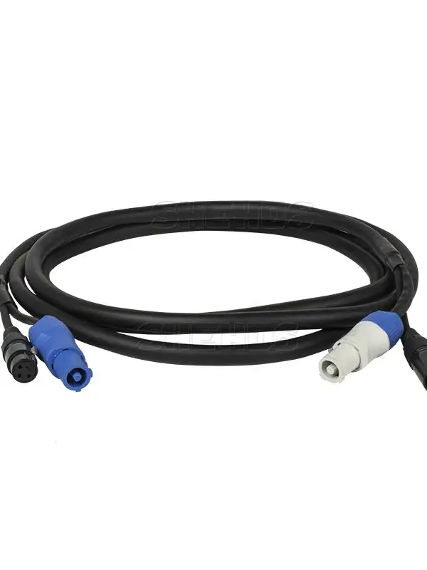 2m Powercon to DMX Cable for Stage Lighting Accessories