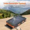 S6fd0f5bee536466dbbaef9f9490eebd7m.webp Solar Power Bank Waterproof Dual USB Charger with LED Flashlight