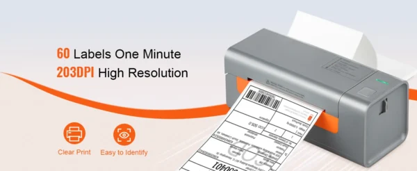 4x6 Thermal Label Printer Auto Recognition Win/Mac/Linux