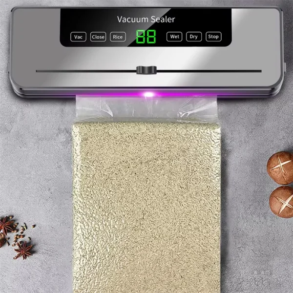 Electric Vacuum Sealer Dry/Wet Food Sealer with Cutter & UV