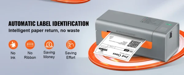 4x6 Thermal Label Printer Auto Recognition Win/Mac/Linux