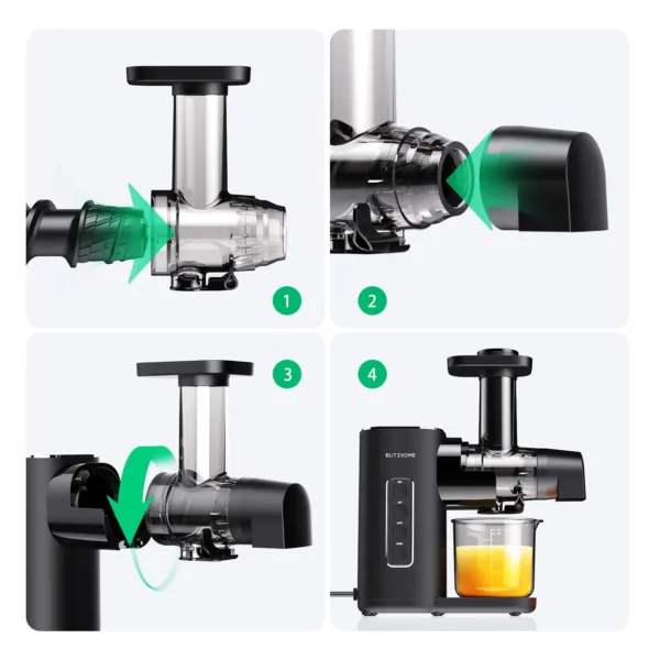 Cold Press Slow Juicer 2-Speed Quiet Motor