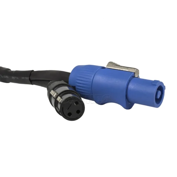 2m Powercon to DMX Cable for Stage Lighting Accessories