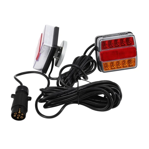 LED Trailer Rear Light Set 12V with 7-Pin Plug