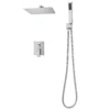 SucceBuy Rainfall Shower System with Handheld Spray Wall Mounted
