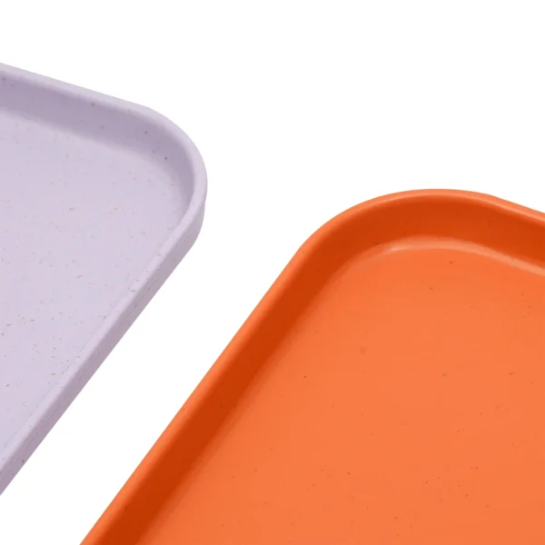 20PCS Plastic Serving Trays Set Rectangular 10 Colors