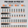 48 pieces Impact Socket Set, Deep & Shallow, Cr-Mo Steel