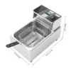 6L Stainless Steel Electric Fryer 2500W 60–200°C