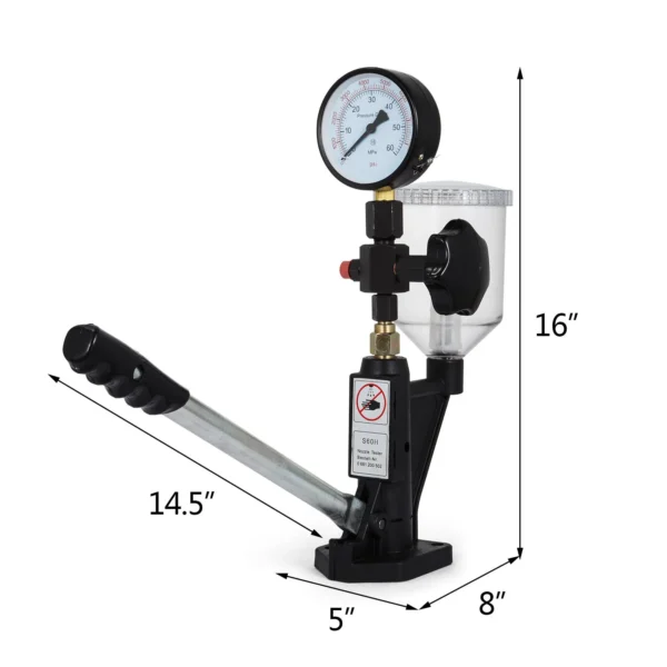 Diesel Injector Nozzle Tester 6000PSI Dual Gauge