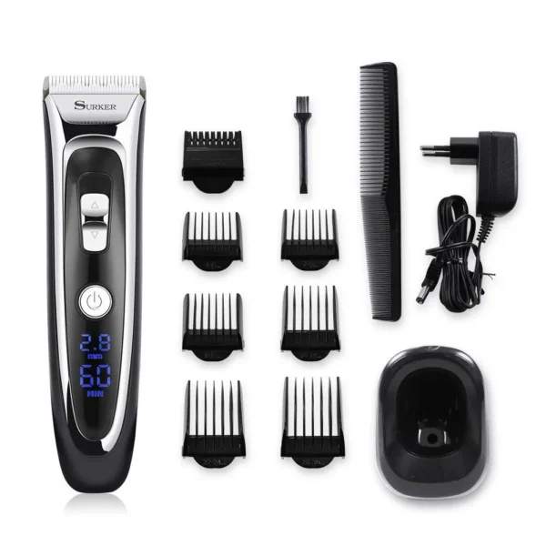 Ceramic Titanium Hair Clipper Rechargeable EU Base