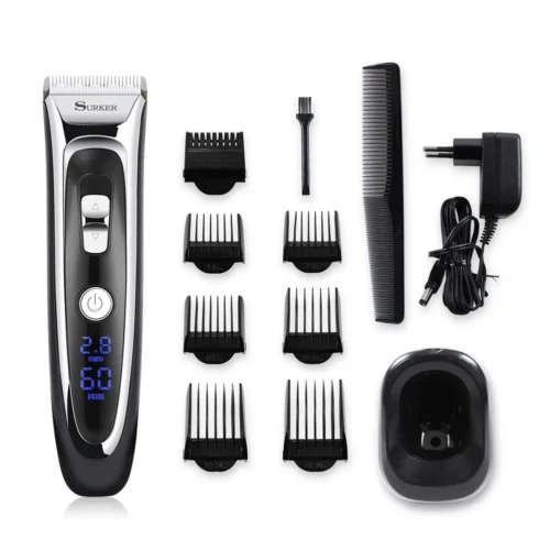 Ceramic Titanium Hair Clipper Rechargeable EU Base