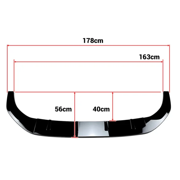 MK8 Front Bumper Lip Spoiler for VW Golf GTI GTD GTE R-Line 2020–2023