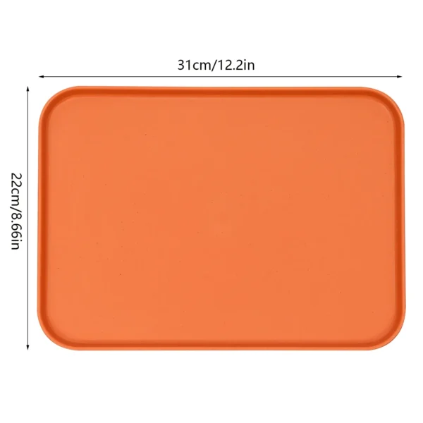 20PCS Plastic Serving Trays Set Rectangular 10 Colors