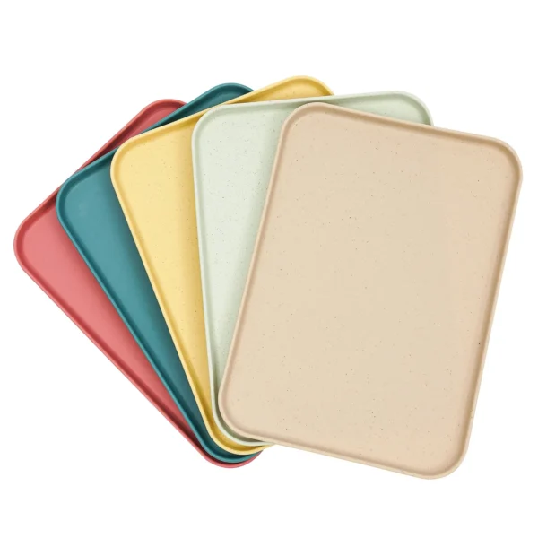 20PCS Plastic Serving Trays Set Rectangular 10 Colors