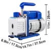 3CFM 1/4HP Single Stage Vacuum Pump HVAC