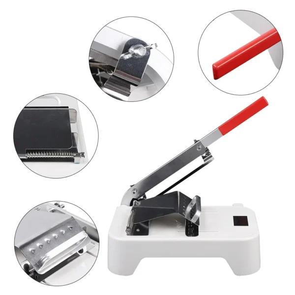 Manual Frozen Meat Slicer, Stainless Steel, Multi-Use Cutter