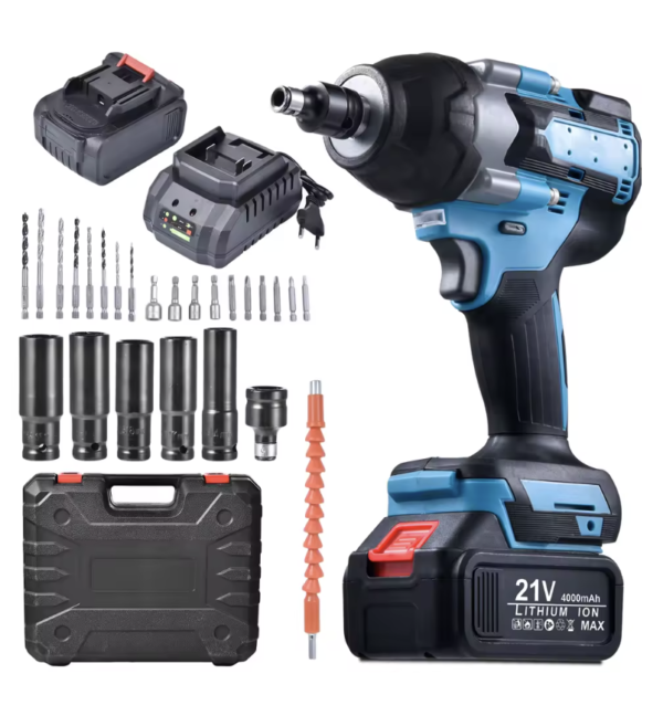 800 Nm Brushless Cordless Impact Wrench with Charger
